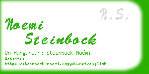 noemi steinbock business card